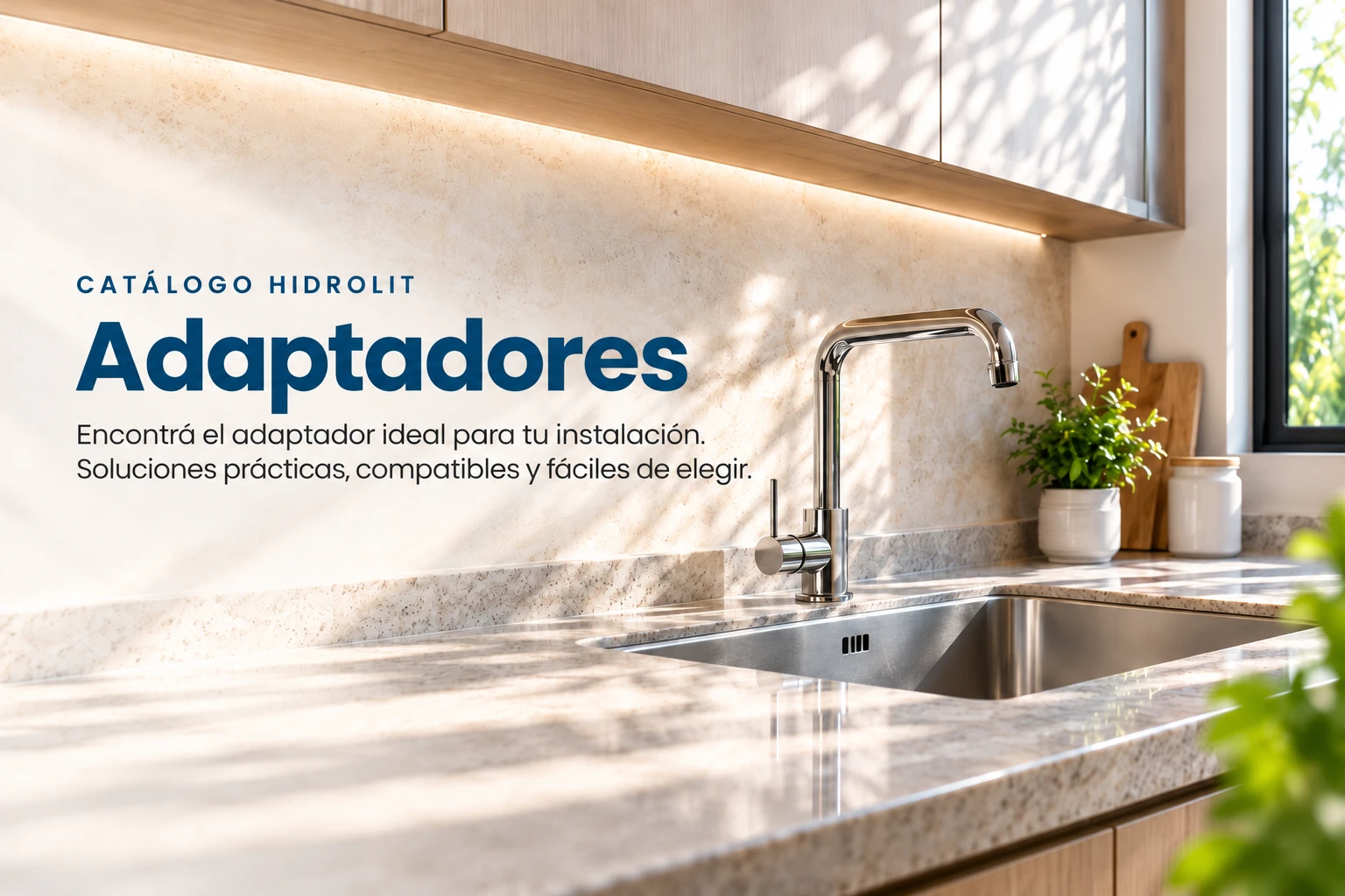 Catálogo Hidrolit. Adaptadores. Encuentra el adaptador ideal para tu instalación. Soluciones prácticas, compatibles y fáciles de elegir.